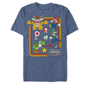 Men's Nintendo Super Mario Rainbow Frame  Adult T-Shirt