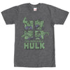 Men's Marvel Hulk Panels  Adult T-Shirt