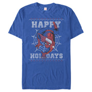 Men's Marvel Christmas Spider-Man Web  Adult T-Shirt