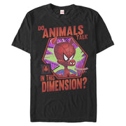 Men's Marvel Spider-Man: Into the Spider-Verse Spider-Ham Animals Talk  Adult T-Shirt