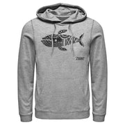 Men's Nintendo Legend of Zelda Link's Awakening Whale Hieroglyphic  Adult Pull Over Hoodie