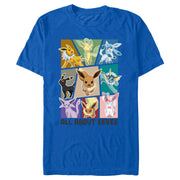 Men's Pokemon All About Eevee Eeveeloution  Adult T-Shirt