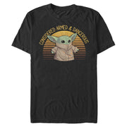 Men's Star Wars: The Mandalorian The Child Considered Armed and Dangerous  Adult T-Shirt