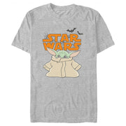 Men's Star Wars: The Mandalorian Halloween Grogu Star Wars Logo  Adult T-Shirt