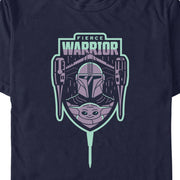 Men's Star Wars: The Mandalorian Fierce Warrior  Adult T-Shirt