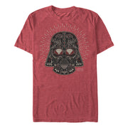 Men's Star Wars Vader Sugar Skull Helmet Aura  Adult T-Shirt