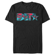 Men's BET Bright Camo Logo  Adult T-Shirt