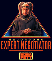 Men's Star Wars: The Book of Boba Fett Majordomo Expert Negotiator  Adult T-Shirt