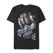 Men's Fast & Furious Character Poster  Adult T-Shirt