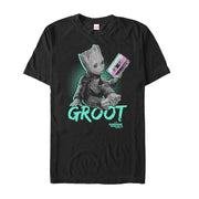 Men's Marvel Guardians of the Galaxy Vol. 2 Groot Mix Tape  Adult T-Shirt