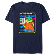 Men's Star Wars: The Mandalorian Grogu Retro Don't Push My Buttons  Adult T-Shirt