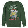 Men's Despicable Me Christmas Minons A Little Naughty  Adult Sweatshirt