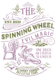 Men's Sleeping Beauty The Spinning Wheel  Adult Baseball Tee