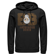 Men's Star Wars The Force Awakens BB-8 Astromech Droid Distressed  Adult Pull Over Hoodie