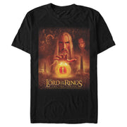 Men's The Lord of the Rings Two Towers Saruman and the Eye of Sauron  Adult T-Shirt