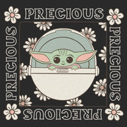 Men's Star Wars: The Mandalorian Grogu Precious Daisies  Adult T-Shirt