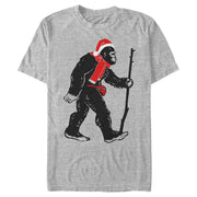 Men's Lost Gods Bigfoot Christmas  Adult T-Shirt