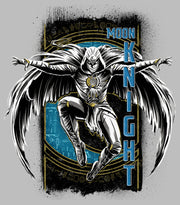 Men's Marvel: Moon Knight Jumping Into Action From Above  Adult T-Shirt