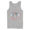 Men's Where's Waldo Retro Character Circle  Adult Tank Top