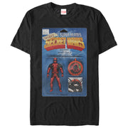 Men's Marvel Deadpool Secret Action Figure  Adult T-Shirt