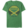 Men's Lost Gods Jamaica Flag Circle  Adult T-Shirt