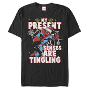 Men's Marvel Christmas Spider-Man Senses  Adult T-Shirt