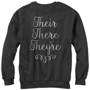 Women's Lost Gods Their There They're Grammar  Adult Sweatshirt