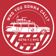 Men's Ghostbusters Ecto-1 Wagon Logo  Adult T-Shirt