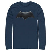 Men's Zack Snyder Justice League Batman Logo  Adult Long Sleeve Shirt