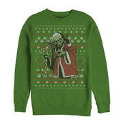 Men's Star Wars Ugly Christmas Santa Yoda  Adult Sweatshirt