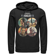 Men's Star Wars: The Mandalorian Character Frame  Adult Pull Over Hoodie