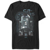 Men's Star Wars Rogue One C2-B5 Symbol  Adult T-Shirt