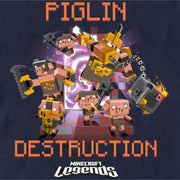 Men's Minecraft Legends Piglin Destruction  Adult T-Shirt