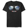 Men's Top Gun Aviator Sunglasses Reflection Logo  Adult T-Shirt