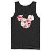 Men's Mickey & Friends Pink Floral Mickey Mouse Logo  Adult Tank Top