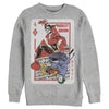 Men's Batman Harley Quinn Joker Poker Card  Adult Sweatshirt