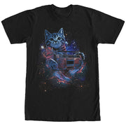 Men's Lost Gods Space Boombox Cat  Adult T-Shirt