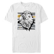 Men's Lion King Mufasa Stripe Profile  Adult T-Shirt