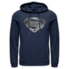 Men's Zack Snyder Justice League Superman Silver Logo  Adult Pull Over Hoodie