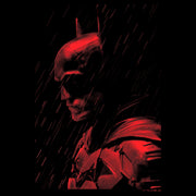 Men's The Batman Red Rain Side Profile Picture  Adult T-Shirt