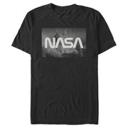 Men's NASA Space Shuttle Blast Off Text Over Lay  Adult T-Shirt