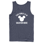 Men's Mickey & Friends This Family Is in Vacation Mode  Adult Tank Top