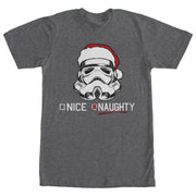 Men's Star Wars Christmas Stormtrooper Naughty List  Adult T-Shirt