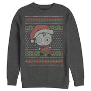 Men's Batman Ugly Christmas Chibi Joker  Adult Sweatshirt