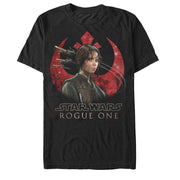 Men's Star Wars Rogue One Jyn Republic Alliance Crest  Adult T-Shirt