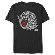 Men's Nintendo Super Mario Boo Ghost Mosaic  Adult T-Shirt