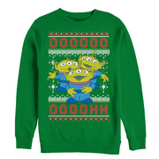 Men's Toy Story Ugly Christmas Alien  Adult Sweatshirt