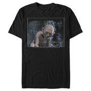 Men's The Lord of the Rings Fellowship of the Ring Smiling Gollum  Adult T-Shirt