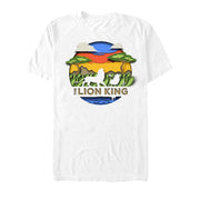 Men's Lion King Clear Savannah Title  Adult T-Shirt