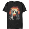 Men's Lost Gods Cat High Five Explosion  Adult T-Shirt